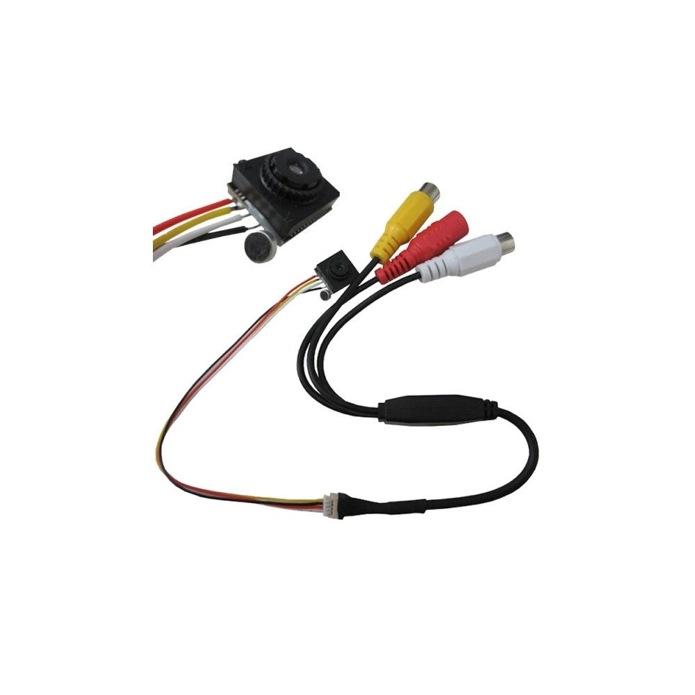 Trade Shop - Cimice Mini Micro Telecamera Camera 3mpx Spia Spy Colori Audio Video Microfono -