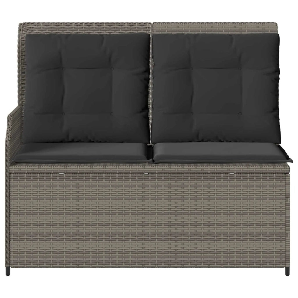 Panchina da giardino Grigio polyrattan 3394451