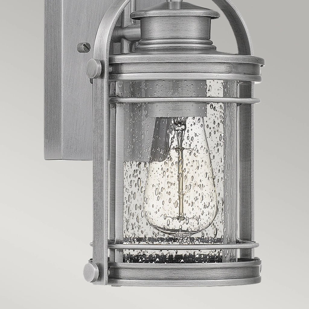 Applique esterna piccola alluminio E27 60W Booker Quintiesse