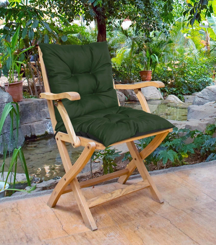 AIO FACTORY Cuscino da giardino impermeabile verde 50x50x80 cm