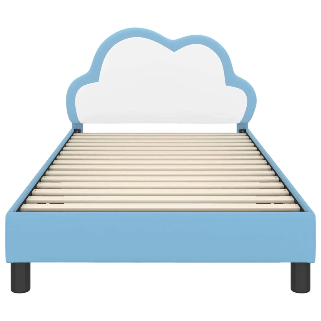 Struttura letto bambini con testata-Giroletto per bambini Blu 90 x 190 cm PU 653359