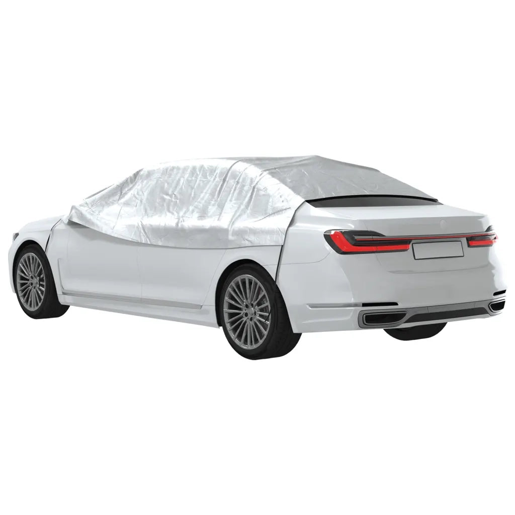Mezza Copertura Auto con Ganci Argento L CFW5084754
