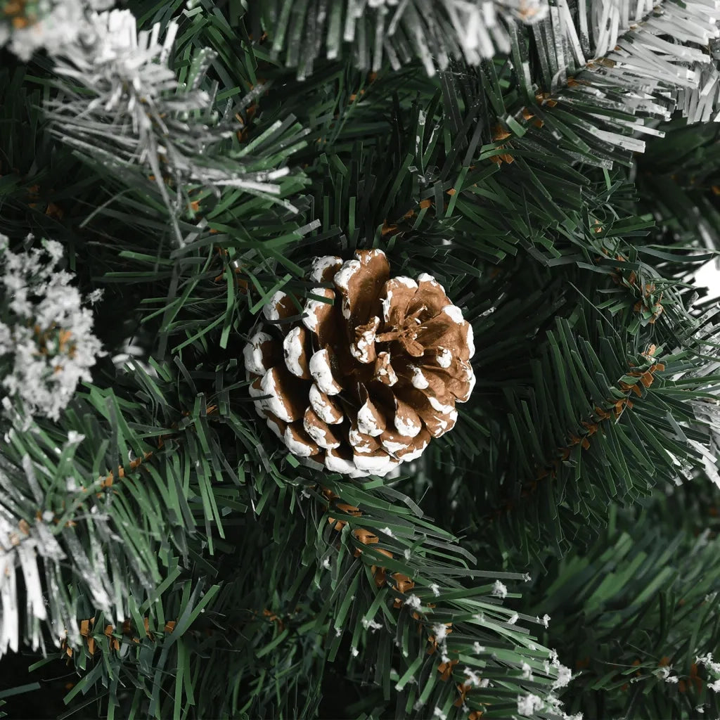 Albero di Natale Artificiale con Base Verde 240 cm PVC 345177