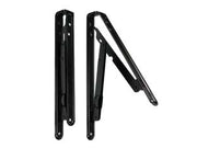 MENSOLE PIEGHEVOLI NERE- - mm.200x200 colore nero - 2 pezzi