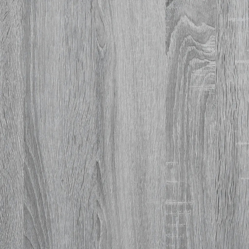 Letto singolo | Letto per adulti | Giroletto Grigio Sonoma 100x200 cm Legno Multistrato e Metallo