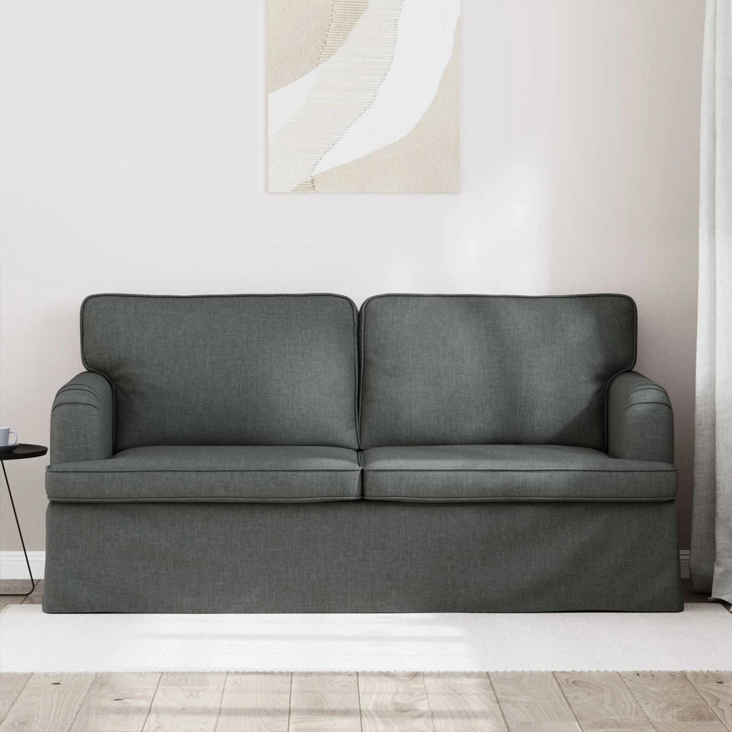 Divano Grigio scuro 142 x 80 x 85 cm Tessuto