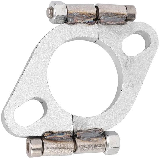 Accessori per scarico 2 pollici a forma ovale piatta - Riparazione con foratura - Materiale in acciaio di alta qualità a carbonio - Montaggio semplice - Accessorio duraturo - Connettore per scarico