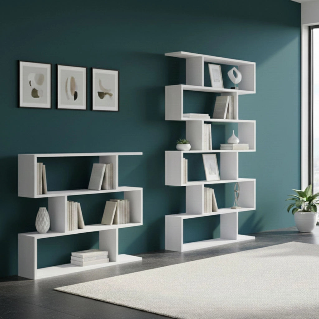 Jesolo, set Libreria Modulabile, Bianco