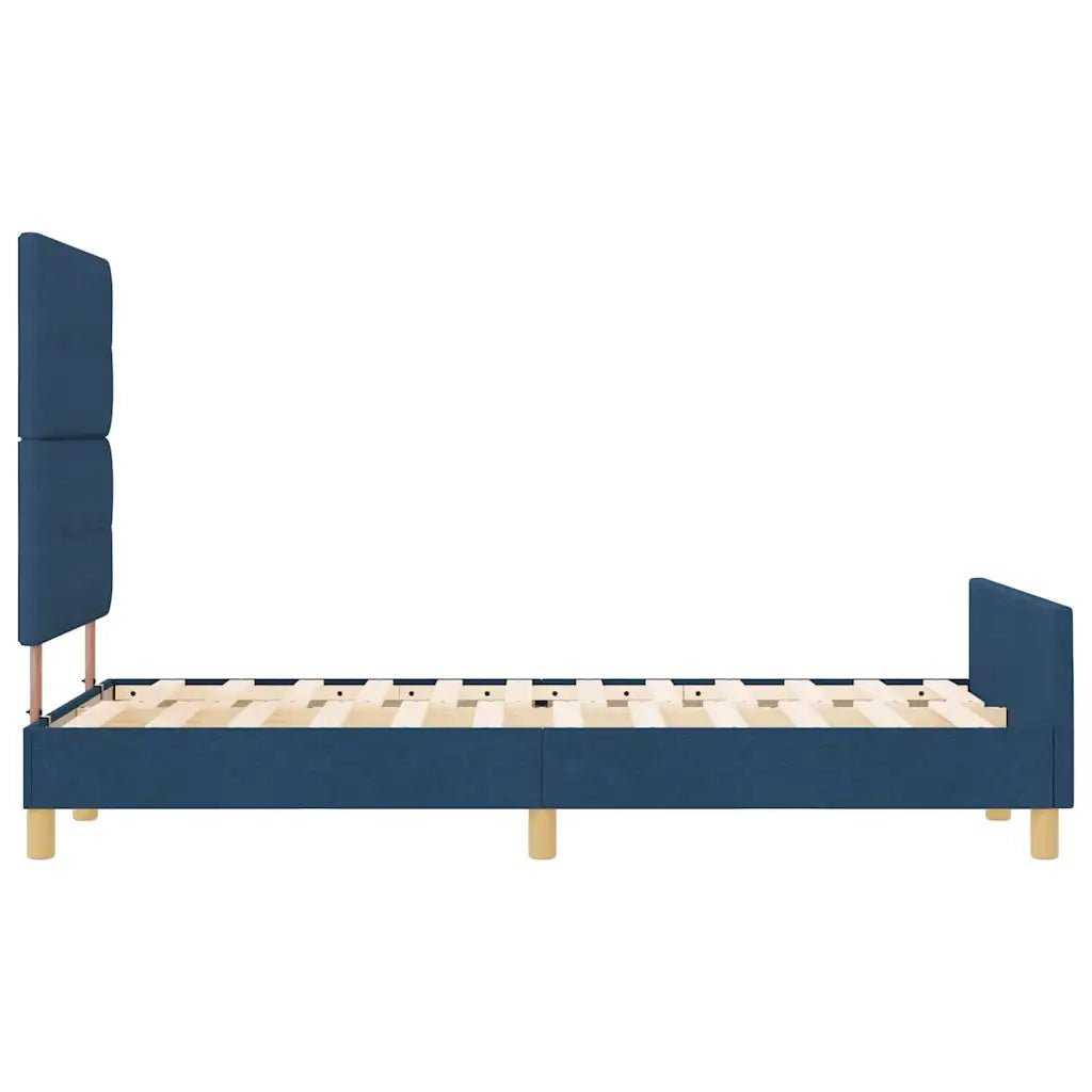 Struttura del letto con testiera Blu 120 x 200 cm Tessuto 3344724