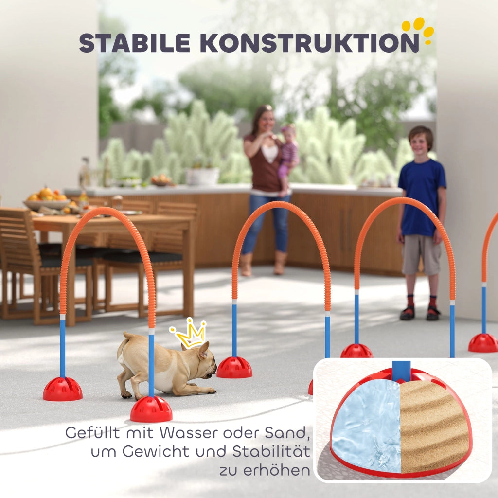 Set Attrezzatura Agility per Cani 4 Pezzi ¨C Minimal ¨C Blu