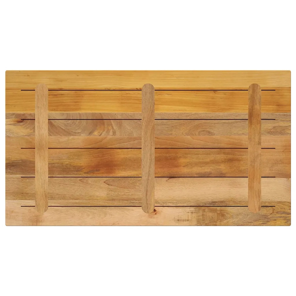 Piano per Tavolo 100x60x2,5 cm Rettangolare Legno Mango Grezzo 371334