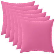 Federa 6 pcs HEERLEN Rosa 45 x 45 cm Poliestere 910529