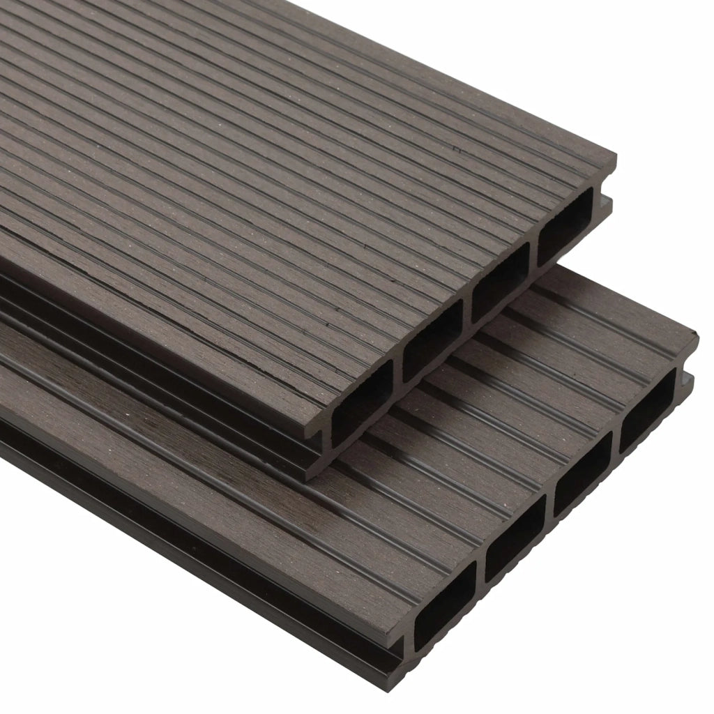Pavimento da Deck 78 pcs Marrone Scuro WPC 3444793