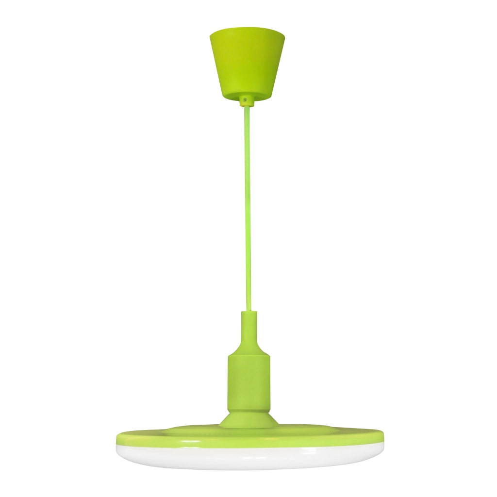 Lampada sospensione KIKI verde con LED E27 15W Polux