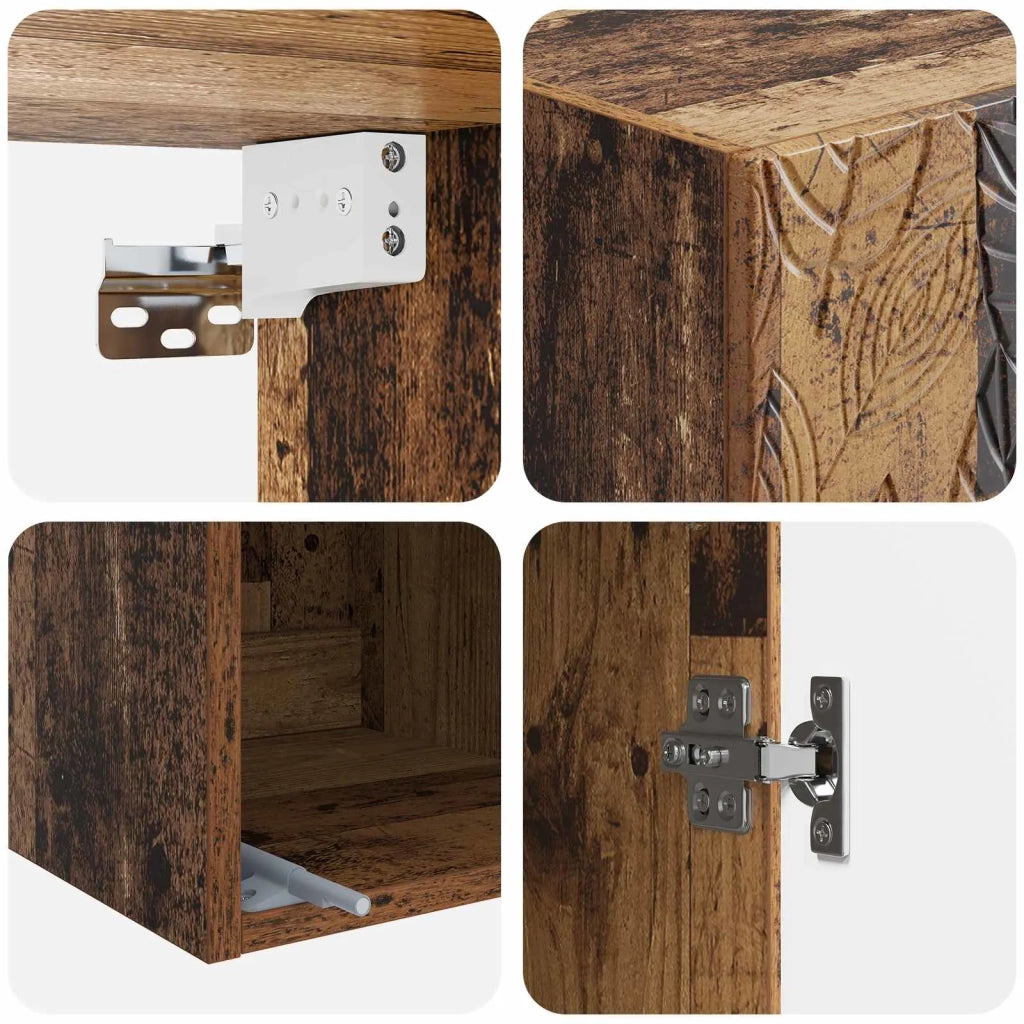 Set di armadi 2 pcs Legno antico 33 x 34,5 x 90 cm 3416734