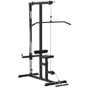 STAZIONE FITNESS PULL DOWN PER PALESTRA A CASA NERO