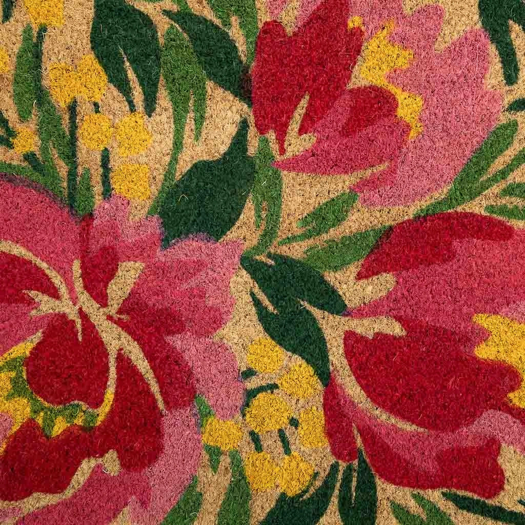 Zerbino in PVC stampato rosa 45x75
