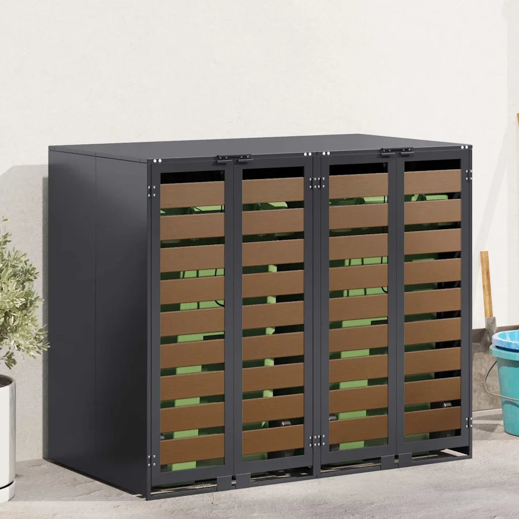 Contenitore per Rifiuti per 3 Bidoni 340 x 77.5 x 115.5 cm 3394768