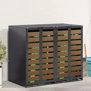 Contenitore per Rifiuti per 3 Bidoni 340 x 77.5 x 115.5 cm 3394768