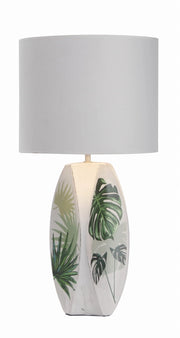 Lampada da tavolo Candellux Palma 41-79978 bianco E27