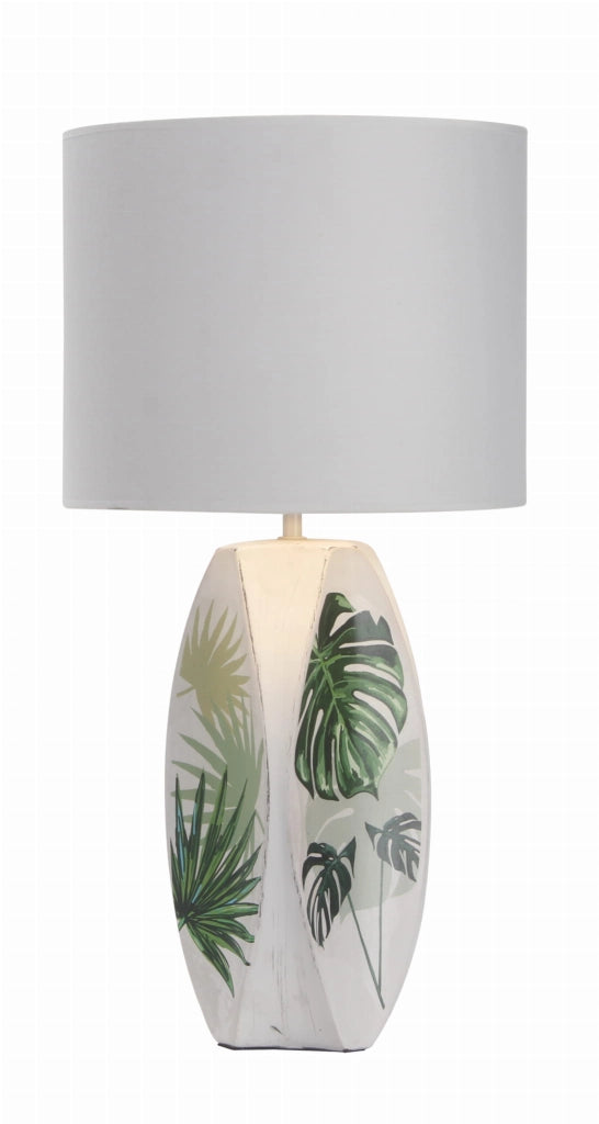 Lampada da tavolo Candellux Palma 41-79978 bianco E27