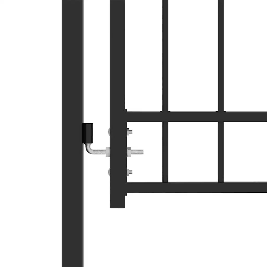 Cancello della recinzione con punte EMMEN 100 x 200 cm 146402