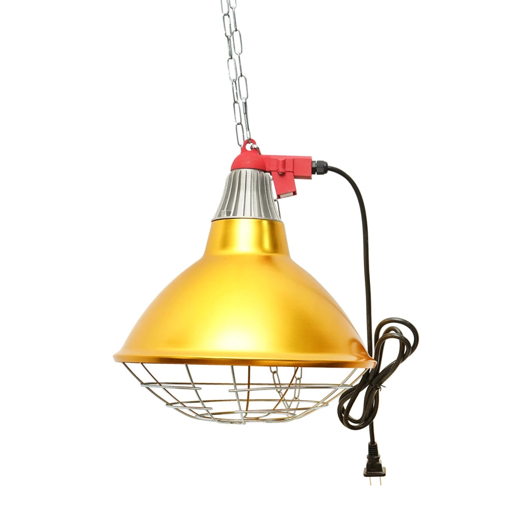Lampada riscaldante a infrarossi da 30 cm per pulcini e animali, 230V.