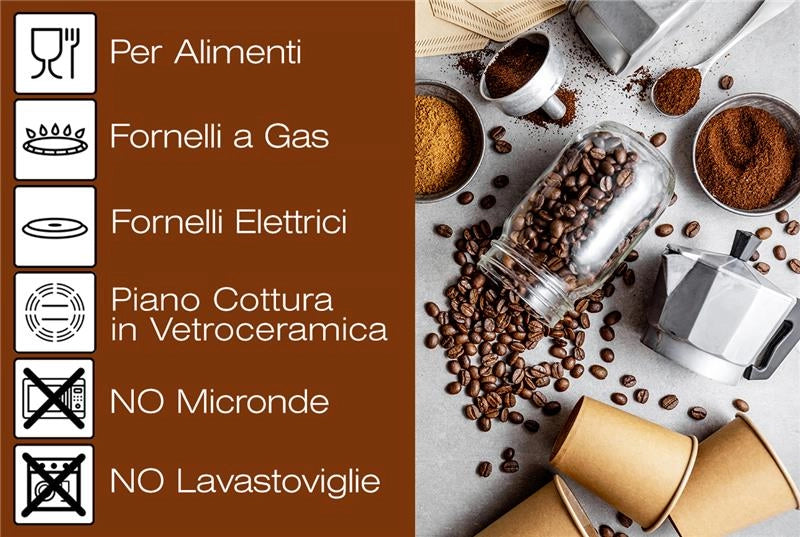 MAURY'S CAFFETTIERA MICA LA MOKA 12 TAZZE