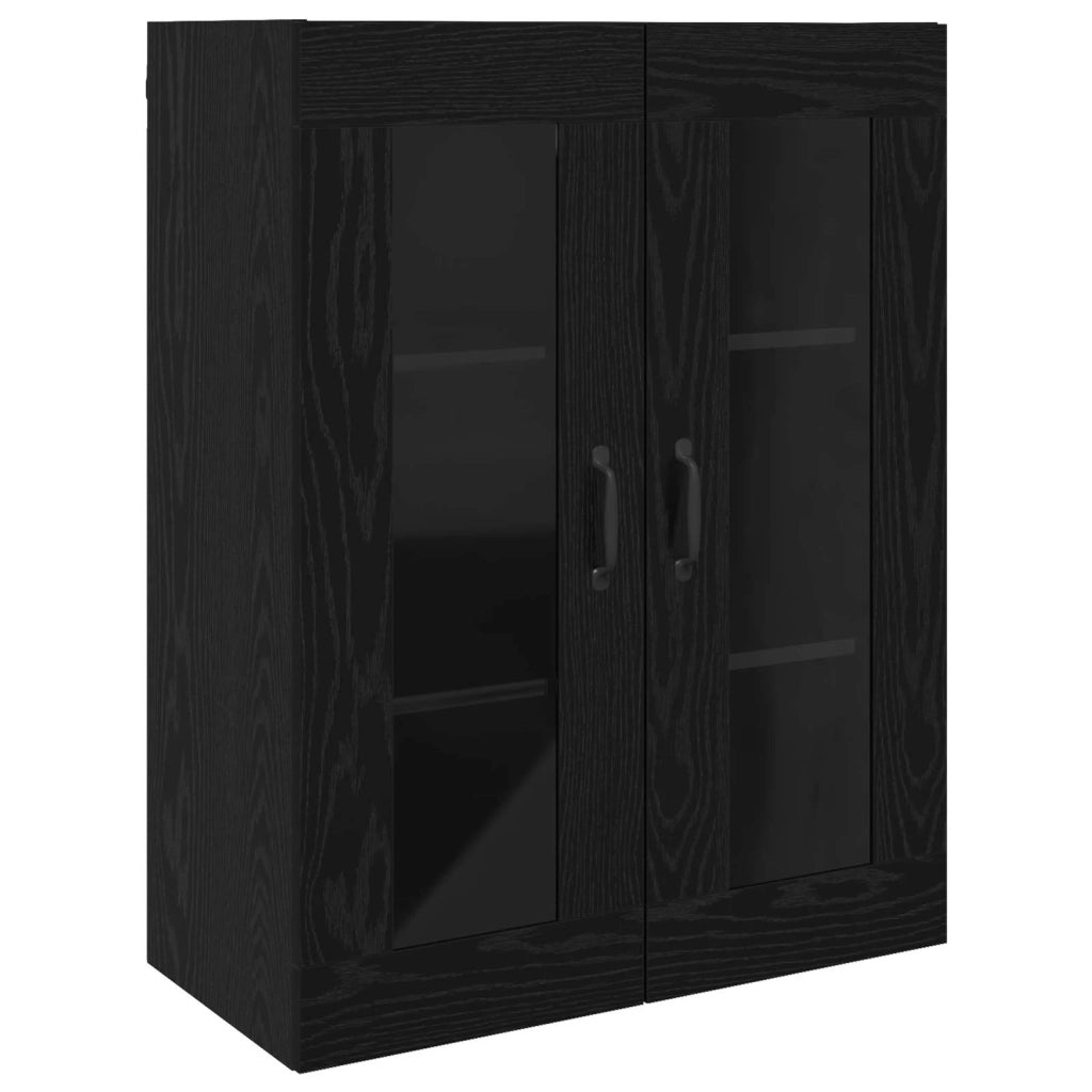 Armadio Montaggio a parete Rovere Nero 69,5 x 34 x 90 cm 879467