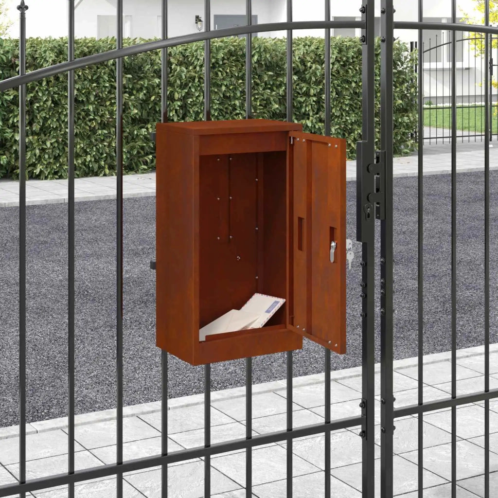 cassetta postalepastkastei con porta Ruggine 30 x 20 x 55 cm 874953
