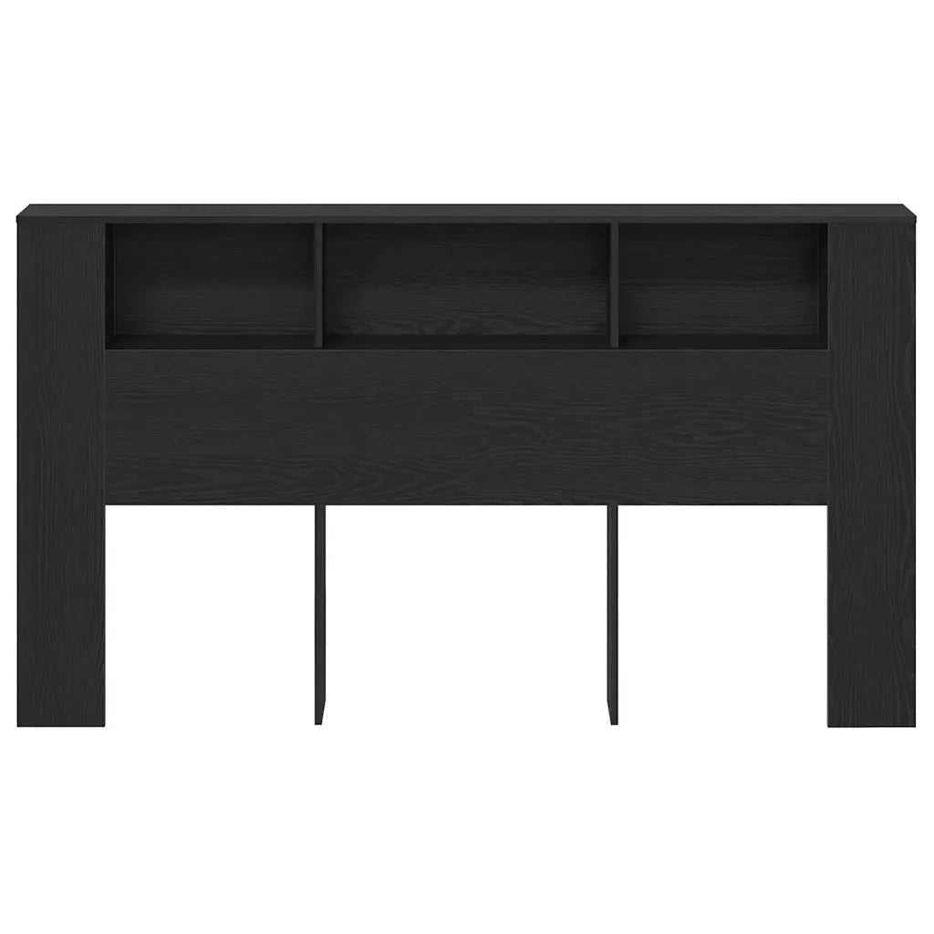 Testata del letto Rovere Nero Legno ingegnerizzato 862089