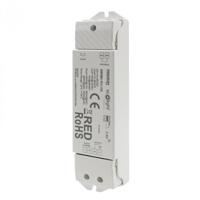 Dimmer RF per strip LED Mono 15A 12-48V Ecolight V1-L