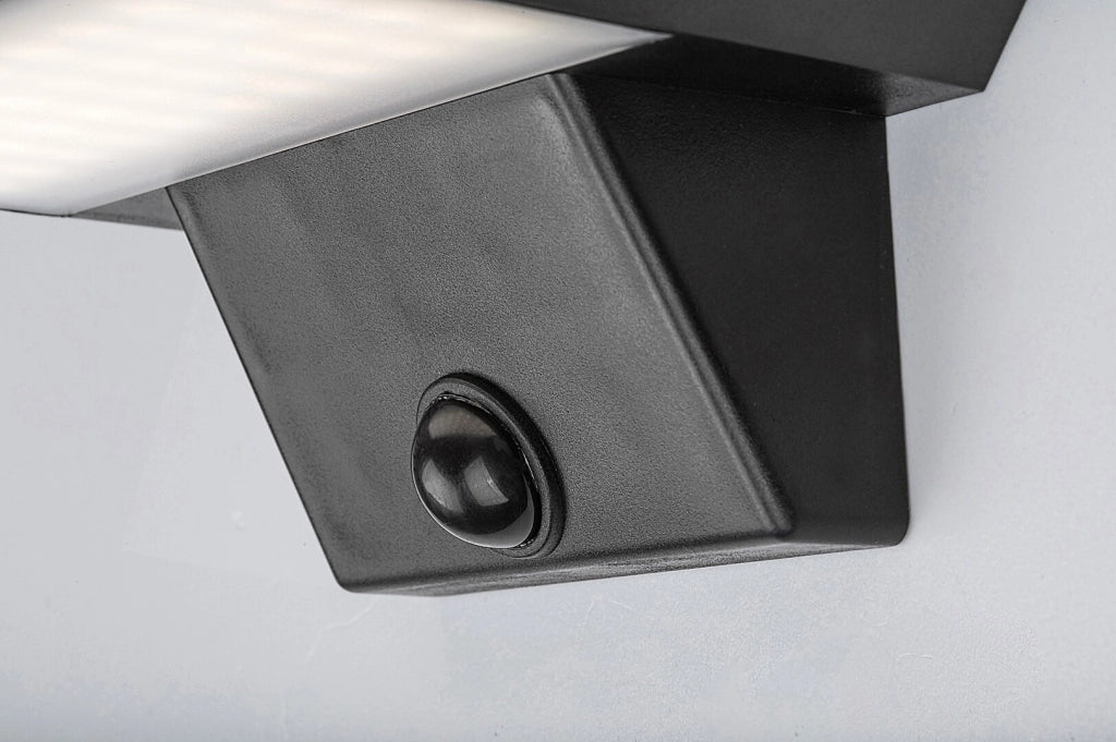 Applique esterna solare LED 10W sensore nero Rabalux