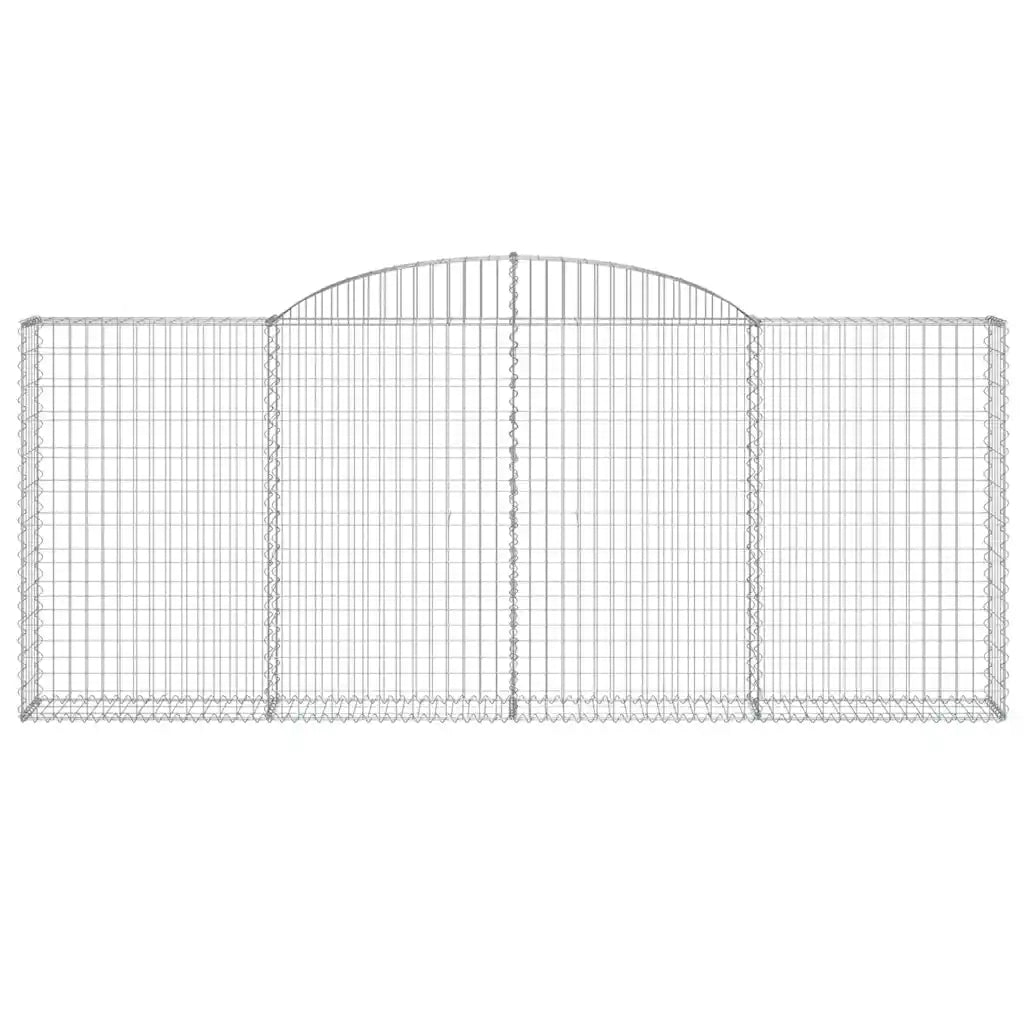 Cesti Gabbioni ad Arco 20 pz 300x30x120/140 cm Ferro Zincato 3146553