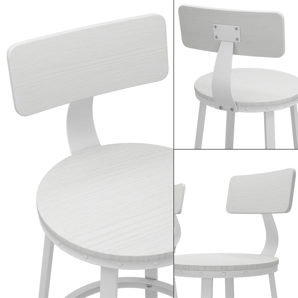 Vicco Sgabelli da bar Bianco 34 x 102 cm Set di 2