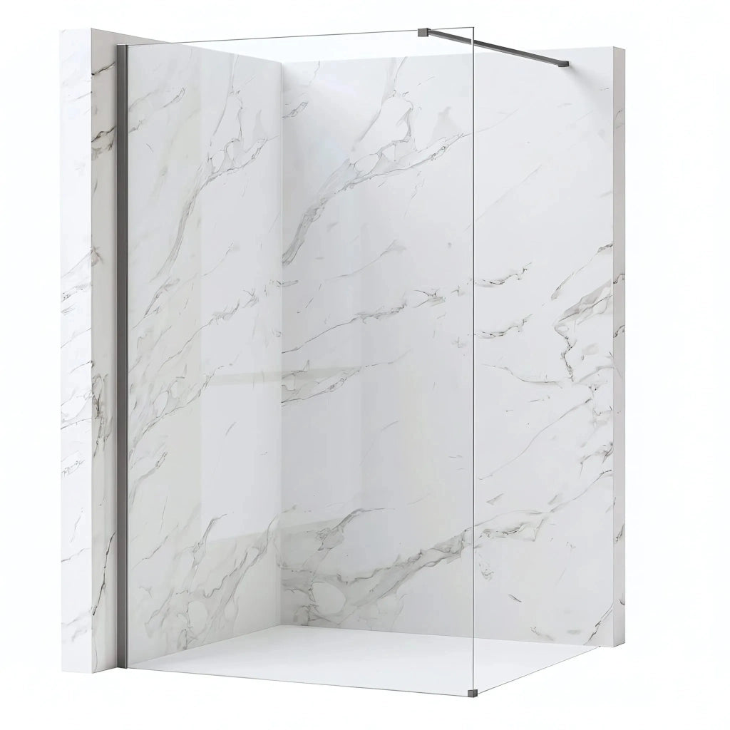 Parete Doccia Rea Flexi Transparent / Titan 130