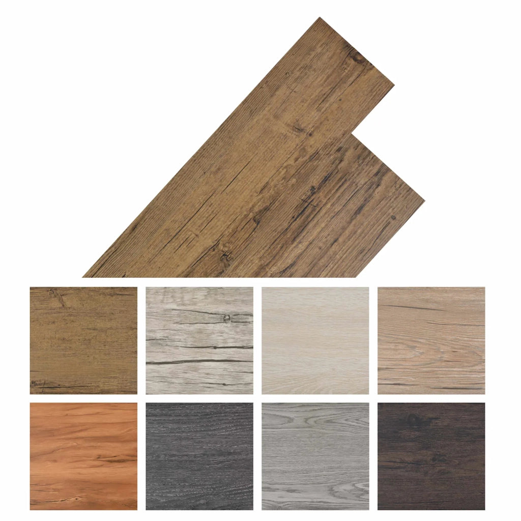 Tavole per Pavimenti 36 pz Marrone Noce 5,02 m2 PVC CFW9192924