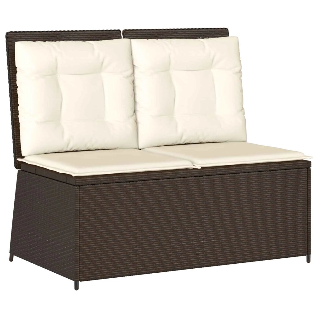 Panchina da giardino Marrone polyrattan 3394468