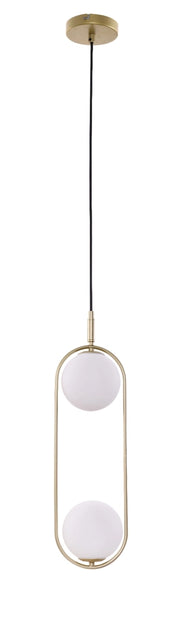 Lampada a sospensione Candellux Cordel ottone 2xG9