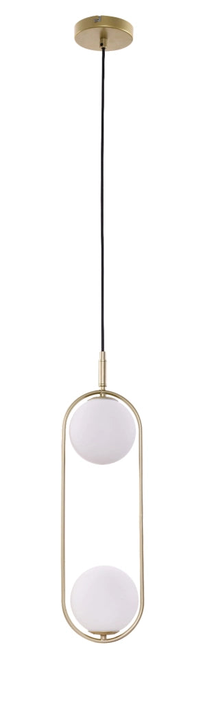 Lampada a sospensione Candellux Cordel ottone 2xG9