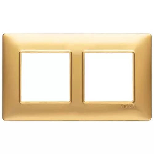 VIMAR PLANA - PLACCA 4M (2+2) INT57 ORO OPACO