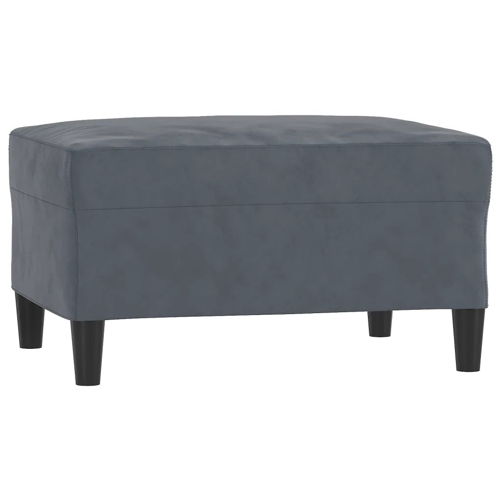 Set di Divani 4 pz con Cuscini Grigio Scuro in Velluto 3202201