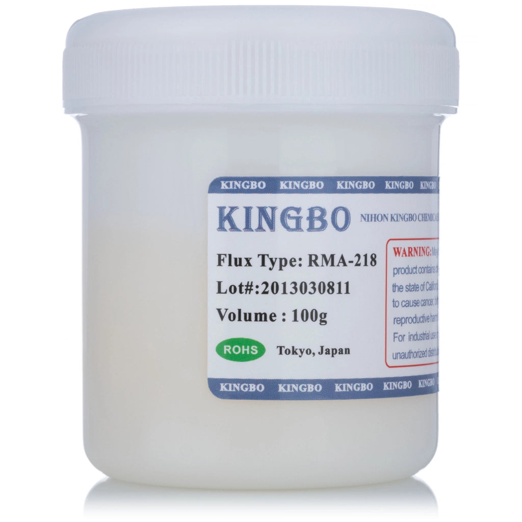Pasta Saldante Kingbo RMA-218 – Top Flux Professionale 100g | Per BGA SMD SMT Reballing | Certificazione RoHS