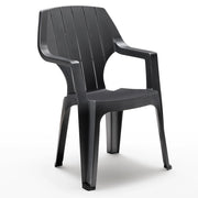 POLTRONA RESINA ALTA ANTRACITE- 1,0 pz