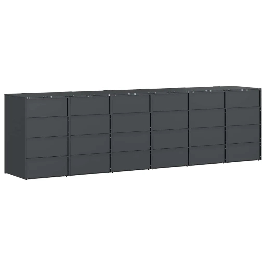 Contenitore per Rifiuti per 3 Bidoni 340 x 77.5 x 115.5 cm 3394782