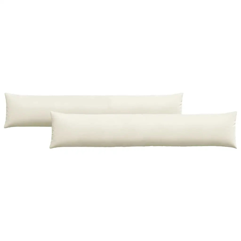 Cuscini da Divano 2 pcs Crema 200 x 40 cm Tessuto in Cords 42013894