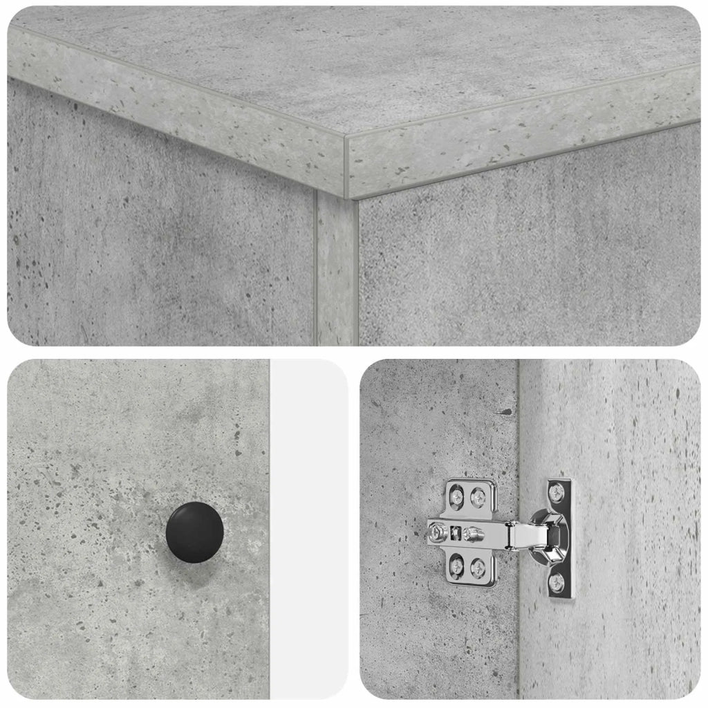 Set di mobili per il bagno Grigio Cemento Legno ingegnerizzato 3404253