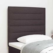 Testiera LED con strisce LED Marrone Scuro 100 cm Tessuto 3338282