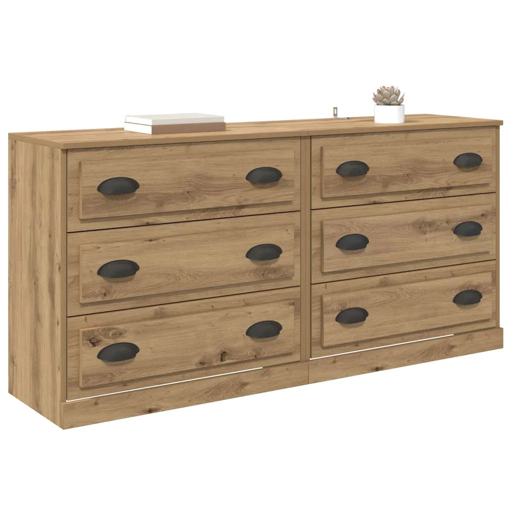 Sideboards 2 pcs Rovere artigianale 70 x 35,5 x 67,5 cm 3402654