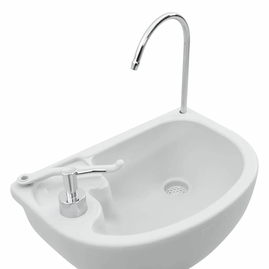 Lavandino portatile da campeggio Grigio 50,5 x 33 x 103 cm 42001430
